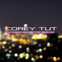 Corey Tut "Chasing Down The Bedlam" CD cover and website link.