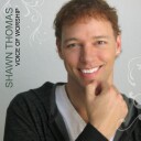 Shawn Thomas "Voice Of Worship" CD cover and website link.